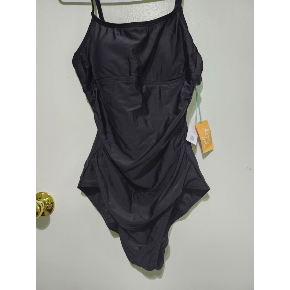 Kona Sol Swimsuit One Piece Black Size Large - Picture 4 of 6